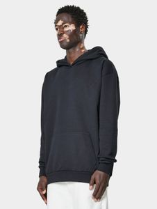 bequemer 9N1M SENSE Herren Hoodie Rippstrick Kapuze 350 g/m² mit Baumwolle Schwarz