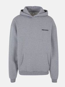 moderner 9N1M SENSE Herren Hoodie Oversize mit Baumwolle Grau