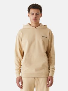 moderner 9N1M SENSE Herren Hoodie Rippbündchen Kapuze 350 g/m² mit Baumwolle Beige