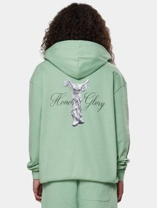 Sweat à capuche homme Modern 9N1M SENSE, 350 g/m², coton, vert pastel