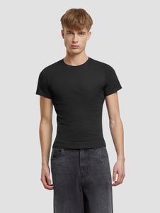 lässiges Stylefile Herren T-Shirt Slim Fit mit Baumwolle Schwarz
