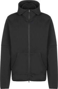 Modern Stylefile Men's Hoodie with Zip and Hood, Cotton, Black