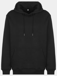 bequemer Stylefile Herren Hoodie Rippbündchen Kapuze mit Baumwolle Schwarz