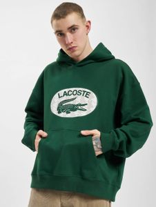 lässiger Lacoste Herren Hoodie Rippstrick Kapuze mit Baumwolle Grün