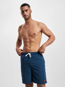 Modern Ellesse men's trousers with drawstring and pockets, blue