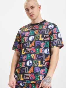 T-shirt décontracté Ellesse pour homme, noir/multicolore