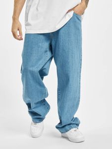 bequeme Southpole Herren Jeans Reißverschluss Rippbündchen mit Baumwolle Blau