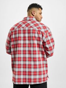 modernes Southpole Herren Polo-Shirt Taschen Oversize 175 g/m² mit Baumwolle Rot/Grau