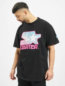 Casual starter men's T-shirt, straight fit, 240 g/m², cotton, black