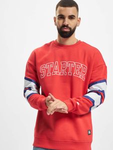 Felpa casual da uomo, trapuntata, 300 g/m², cotone, rossa
