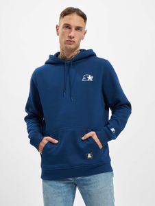lässiger Starter Herren Hoodie große Kapuze Kordelzug 300 g/m² mit Baumwolle Blau