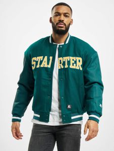 stylische Starter Herren Jacke Reißverschluss Taschen 600 g/m² Grün