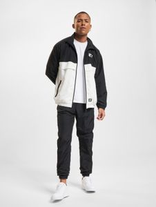 Comodi pantaloni da uomo STARTER con coulisse e polsini a coste, 97 g/m², nero/bianco