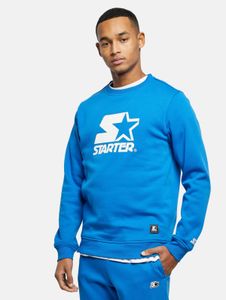 Soft STARTER men's fleece sweatshirt, 300 g/m², with cotton, blue