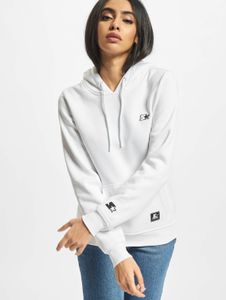 lässiger Starter Damen Hoodie große Kapuze Kordelzug 300 g/m² mit Baumwolle Weiß