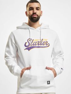 weicher Starter Herren Hoodie Kordelzug Rippbündchen 300 g/m² mit Baumwolle Weiß