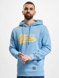 weicher Starter Herren Hoodie Kordelzug Rippbündchen 300 g/m² mit Baumwolle Blau