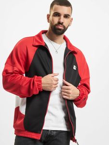 moderne Starter Herren Jacke Taschen Rippbündchen 280 g/m² Schwarz/Rot