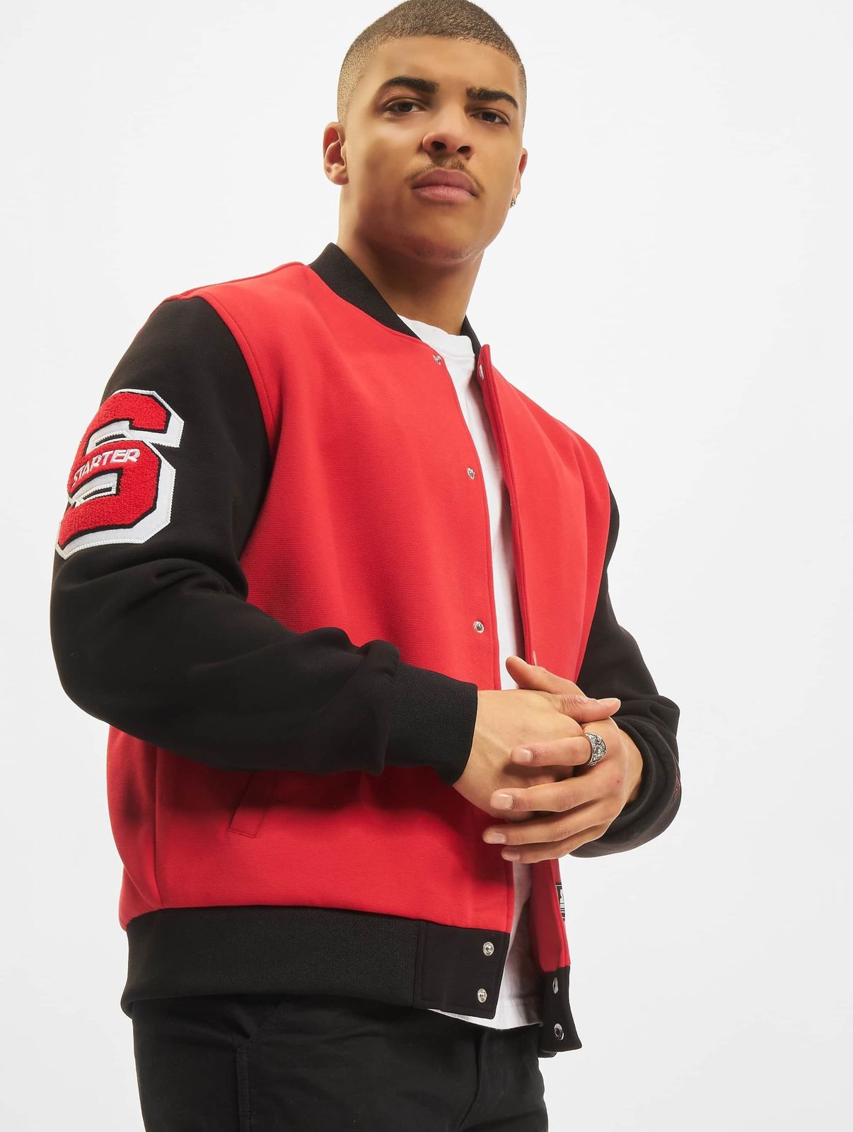 STARTER Herren Collegejacke Oversize mit Baumwolle