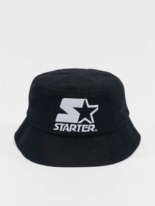 lässige Starter Unisex Cap gefüttert mit Baumwolle Schwarz