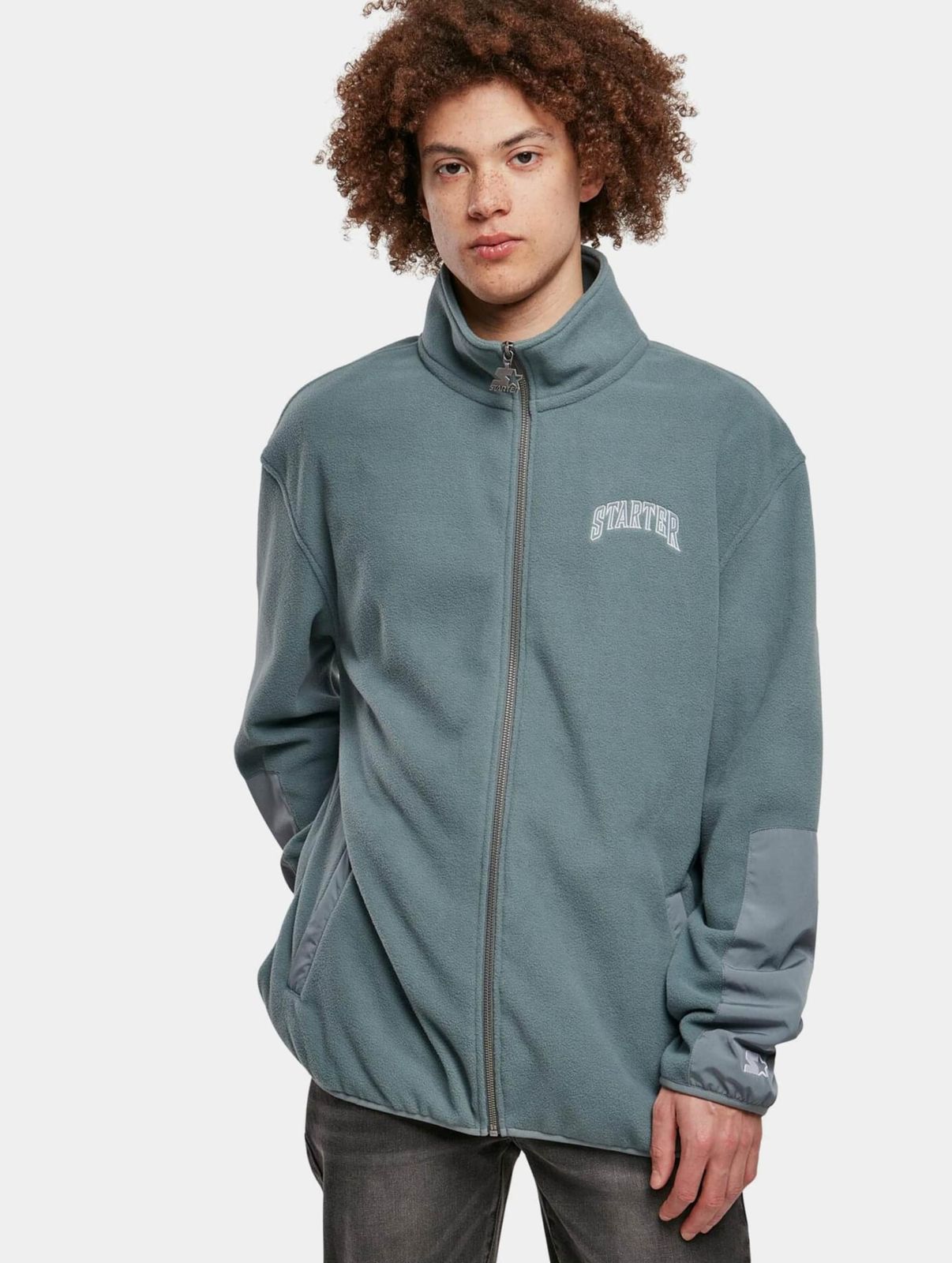 STARTER Herren Fleece Jacke Grau