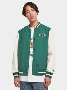 Functional STARTER men's jacket with zippers, pockets, 115 g/m², green