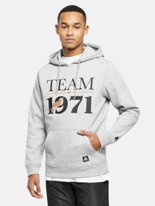 bequemer STARTER Herren Hoodie Kordelzug Kapuze 300 g/m² mit Baumwolle Grau