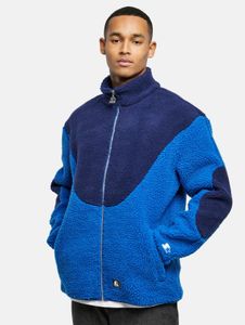 Modern STARTER men's jacket with zippers and pockets, 570 g/m², blue
