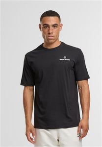 modernes Sergio Tacchini Herren T-Shirt mit Baumwolle Schwarz/Weiß