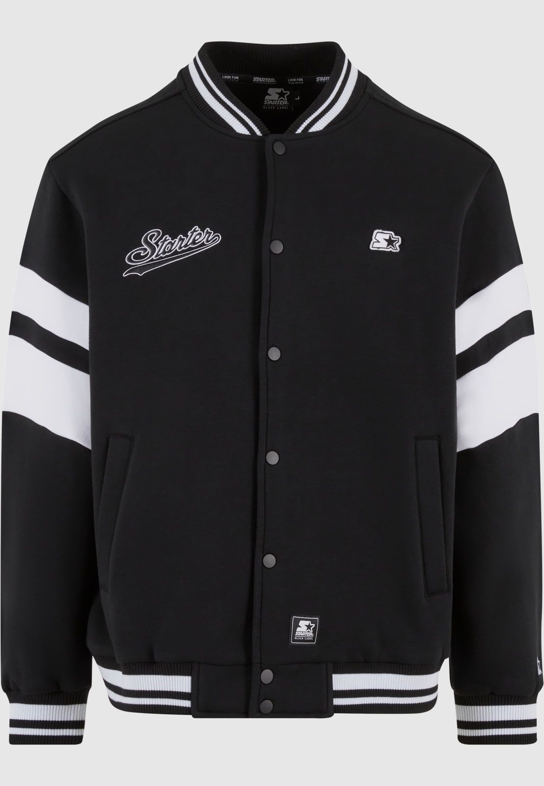 STARTER Herren College Jacke Baumwolle Schwarz