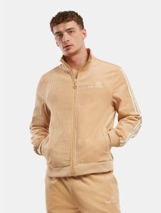 Veste homme fonctionnelle Sergio Tacchini, fermeture éclair extensible, velours côtelé et coton, beige