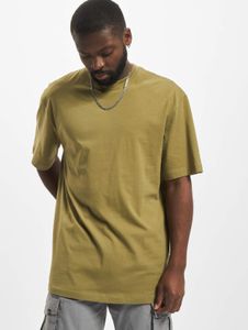 modernes URBAN CLASSICS Herren T-Shirt Oversize 180 g/m² mit Baumwolle Oliv-Grün