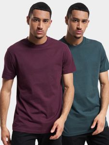 Casual Urban Classics men's T-shirt, 180 g/m², cotton, red/blue