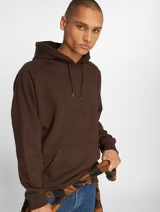 moderner URBAN CLASSICS Herren Hoodie Rippbündchen Kapuze 380 g/m² mit Baumwolle Braun