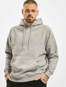 lässiger URBAN CLASSICS Herren Hoodie Kordelzug Rippstrick 380 g/m² mit Baumwolle Grau