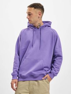 bequemer URBAN CLASSICS Herren Hoodie Kordelzug Rippstrick 380 g/m² mit Baumwolle Violett