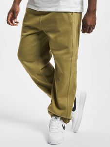 bequeme URBAN CLASSICS Herren Hose Taschen Rippbündchen 380 g/m² mit Baumwolle Oliv-Grün