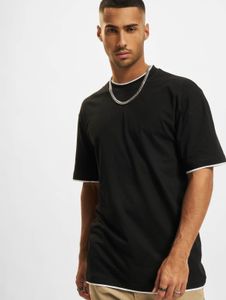 bequemes URBAN CLASSICS Herren T-Shirt 180 g/m² mit Baumwolle Schwarz/Weiß