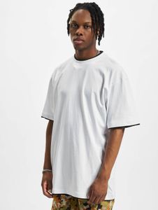 modernes URBAN CLASSICS Herren T-Shirt 180 g/m² mit Baumwolle Weiß/Schwarz