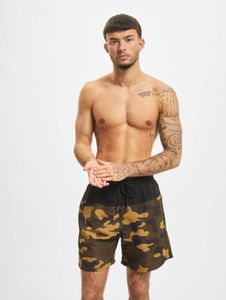 Modern Urban Classics men's trousers with drawstring and zipper, 120 g/m², camouflage