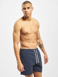 leichte Urban Classics Herren Shorts Kordelzug Reißverschluss 120 g/m² Blau