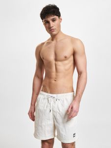 Short homme Casual Urban Classics, cordon de serrage et fermeture éclair, 120 g/m², écru-blanc