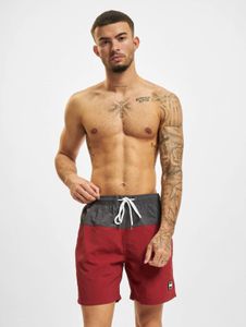 vielseitige Urban Classics Herren Hose Kordelzug Reißverschluss 120 g/m² Rot/Grau