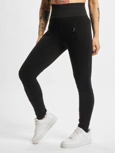 moderne Urban Classics Damen Hose Stretch Taschen 300 g/m² mit Baumwolle Schwarz