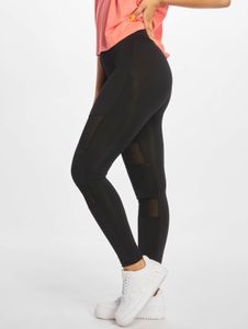 lässige Urban Classics Damen Hose Stretch Mesh 210 g/m² Schwarz