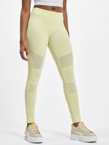vielseitige Urban Classics Damen Hose Stretch Mesh 210 g/m² Pastell-Gelb