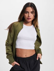 schlichte Urban Classics Damen Jacke Taschen 78 g/m² Khaki