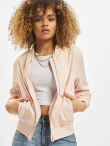 schlichte Urban Classics Damen Jacke Denim 78 g/m² Rosa