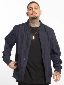 stylische URBAN CLASSICS Herren Jacke Reißverschluss 78 g/m² Navy