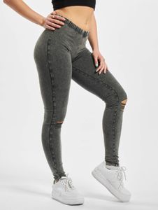 bequeme URBAN CLASSICS Damen Hose Stretch Oversize 200 g/m² mit Baumwolle Schwarz